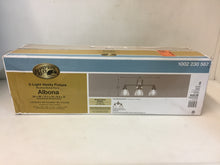 Load image into Gallery viewer, Hampton Bay 20359-001 3-Light Brushed Nickel Vanity Light Clear Seeded Glass
