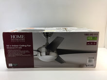 Load image into Gallery viewer, Home Decorators Windward IV 52 in. LED Indoor Brushed Nickel Ceiling Fan 26663