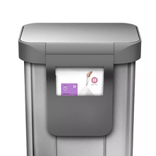 Load image into Gallery viewer, Simplehuman 45L 12-Gallon Rectangular Step Trash Can Stainless Steel CW2024