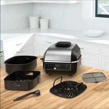 Load image into Gallery viewer, Ninja EG201 Foodi 4qt 6-in-1 Countertop Indoor Grill, Air Fryer, Stainless Steel