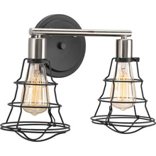 Load image into Gallery viewer, Progress Lighting Gauge 2-Light Graphite Bathroom Vanity Light P300029-143
