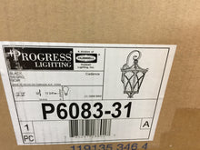 Load image into Gallery viewer, Progress Lighting Cadence 1-Light Outdoor Black Wall Lantern P6083-31