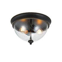 Load image into Gallery viewer, Hampton Bay 21093-000 2-Light 13 in. Bronze Flush Mount Ceiling Light 1003324683