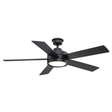 Load image into Gallery viewer, Home Decorators Baxtan 56 in. LED Matte Black Ceiling Fan AM731A-MBK