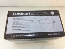 Load image into Gallery viewer, Cuisinart CI630-20CR Chef's Classic 3 Qt. Cast Iron Dutch Oven with Lid