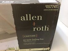 Load image into Gallery viewer, allen + roth 35207 Castine 52" Aged Bronze Ceiling Fan with Light Kit 0577413