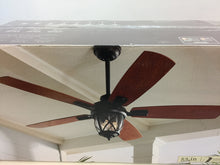 Load image into Gallery viewer, allen + roth 35207 Castine 52" Aged Bronze Ceiling Fan with Light Kit 0577413