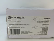 Load image into Gallery viewer, Glacier Bay 58008-0604 1-spray 8" Square Showerhead w/ 12" Arm, Brushed Nickel