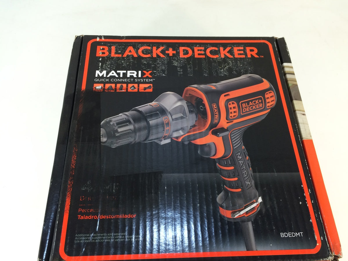 Black+Decker BDEDMT Matrix 4 Amp 3/8 in. Corded Drill and Driver – NT  Electronics LLC