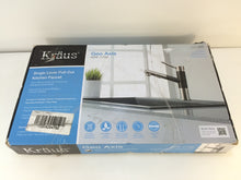 Load image into Gallery viewer, KRAUS KPF-1750 Geo Axis Pull-Out Kitchen Faucet, Stainless Steel Black Onyx