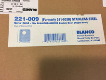 Load image into Gallery viewer, Blanco Stainless Steel Sink Grid for Fits Diamond Double Right Bowl 221009