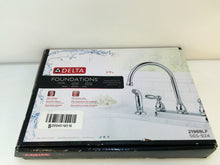 Load image into Gallery viewer, Delta 21988LF Foundations 2-Handle Sprayer Standard Kitchen Faucet Chrome