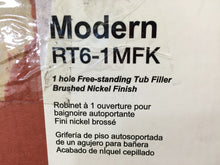 Load image into Gallery viewer, Pfister RT6-1MFK Modern 2-Handle Free Standing Roman Tub Faucet Brushed Nickel