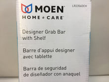 Load image into Gallery viewer, MOEN LR2356DCH 16 in. x 1 in. Screw Grab Bar with Shelf in Chrome