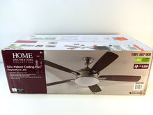Load image into Gallery viewer, Home Decorators Daylesford 52 in. LED Indoor Brushed Nickel Ceiling Fan SW1478BN
