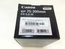 Load image into Gallery viewer, Canon EF 75-300mm f/4-5.6 III Telephoto Zoom Lens