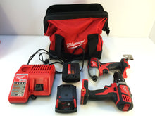 Load image into Gallery viewer, Milwaukee 2691-22 M18 18V Li-Ion Cordless Drill Driver/Impact Driver Combo Kit
