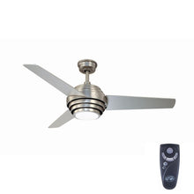 Load image into Gallery viewer, Hampton Bay Vasner 52" Indoor Colonial Pewter Ceiling Fan with Remote AC387-CLP