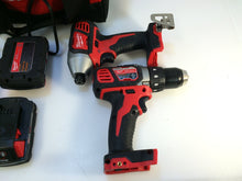 Load image into Gallery viewer, Milwaukee 2691-22 M18 18V Li-Ion Cordless Drill Driver/Impact Driver Combo Kit