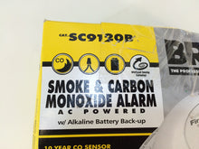 Load image into Gallery viewer, BRK SC9120B Hardwired Interconnected Smoke and CO Alarm with Battery Backup