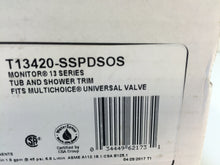 Load image into Gallery viewer, Delta T13420-SSPDSOS Classic 1-Handle 1-Spray Tub and Shower Faucet, Stainless
