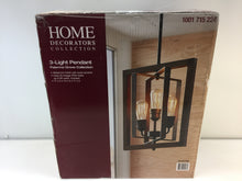 Load image into Gallery viewer, Home Decorators Palermo Grove 3-Light Gilded Iron Dining Table Pendant 7921HDC