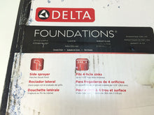 Load image into Gallery viewer, Delta Foundations B4410LF Single Handle Kitchen Faucet With Spray Chrome
