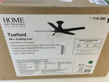 Load image into Gallery viewer, Home Decorators 51543 Tuxford 44" LED Mediterranean Bronze Ceiling Fan 716296