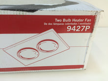 Load image into Gallery viewer, NuTone 9427P 70 CFM Ceiling Exhaust Fan with 2 - 250W Infrared Bulb Heater