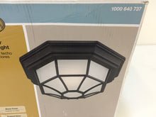 Load image into Gallery viewer, Hampton Bay HB7072LED-05 Black Outdoor LED Flushmount 1000640737