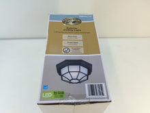 Load image into Gallery viewer, Hampton Bay HB7072LED-05 Black Outdoor LED Flushmount 1000640737