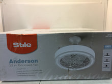 Load image into Gallery viewer, Stile Anderson 22 in. LED Indoor/Outdoor White Ceiling Fan with Remote CF0140