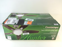 Load image into Gallery viewer, Hunter 59013 Contempo 52 in. Indoor Brushed Nickel Ceiling Fan