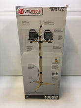 Load image into Gallery viewer, Utilitech HW-GZ001 2-Head 500-Watt Halogen Tripod Stand Work Light 0757221