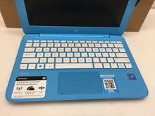 Load image into Gallery viewer, Laptop Hp Stream 11-AH110NR 11.6" Celeron N4000 1.1Ghz 4GB 32GB eMMC Win10 Blue