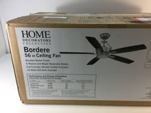 Load image into Gallery viewer, Home Decorators AM319-BN Bordere 56" LED Brushed Nickel Ceiling Fan 688761