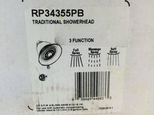 Load image into Gallery viewer, Delta RP34355PB Victorian 3-Spray 5-1/2" Touch-Clean Shower Head Polished Brass