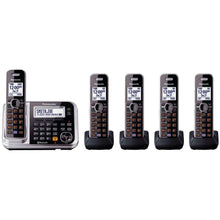 Load image into Gallery viewer, Panasonic KX-TG7875S Link2Cell Bluetooth Cellular Answering Machine - 5 Handsets