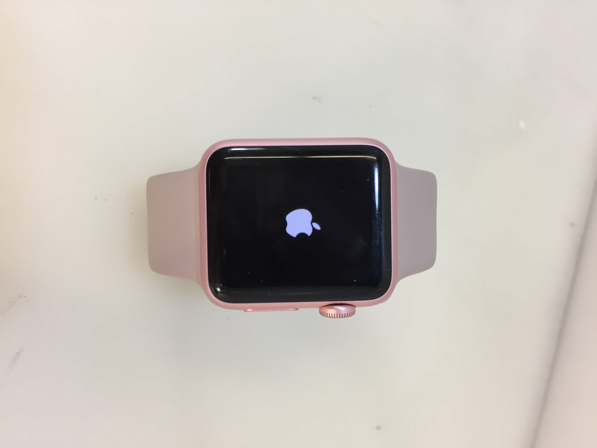 Apple Watch Series1 MNNH2LL A 38mm Rose Gold Aluminum Case Pink