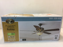 Load image into Gallery viewer, Hampton Bay 51563 Rothley 52 in. LED Brushed Nickel Ceiling Fan 1001029635