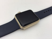 Load image into Gallery viewer, Apple Watch Series 1 38mm Gold Aluminum Case Midnight Blue Sport Band MQ102LL/A