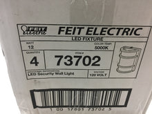 Load image into Gallery viewer, 4-PK Feit Electric 11.5W Bronze LED 6" Half Moon Security Wall Pack Light 73702