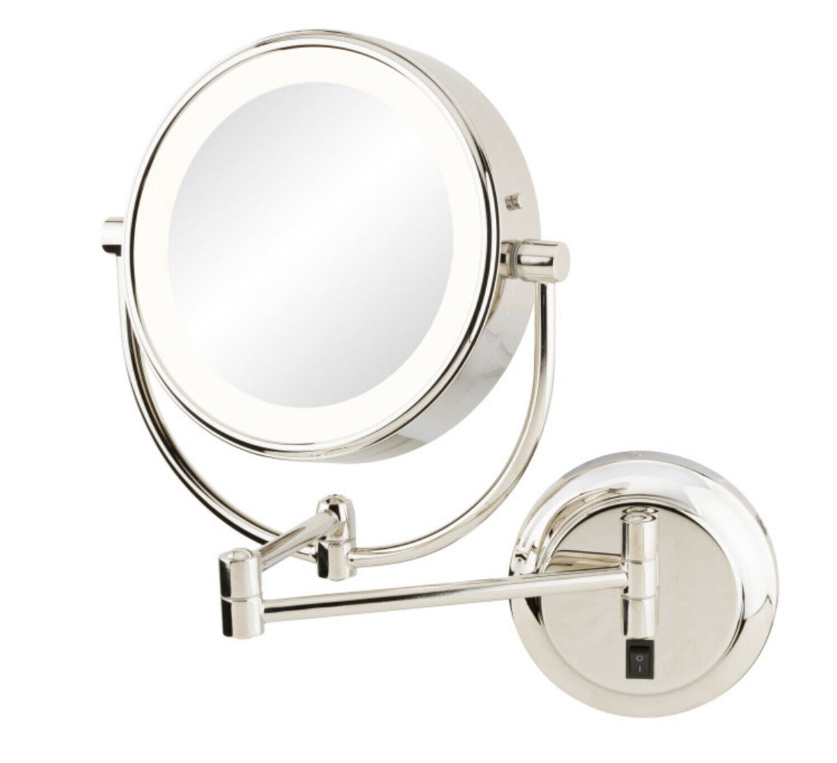 Kimball & Young NeoModern 1x/5x Round Magnifying Mountable Mirror Chro
