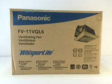 Load image into Gallery viewer, Panasonic FV-11VQL6 Deluxe 110 CFM Ceiling Bathroom Exhaust Fan with CFL Light