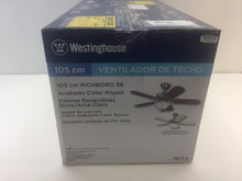 Load image into Gallery viewer, Westinghouse 78773 41-inch Richboro Reversible Indoor Ceiling Fan Brushed Nickel