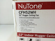 Load image into Gallery viewer, NuTone Hugger Series 52 in. Indoor White Ceiling Fan CFH52WH