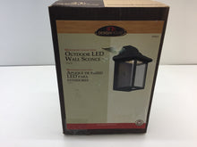 Load image into Gallery viewer, Design House Montrose 12-Watt Black Outdoor LED Wall Mount Sconce 578419