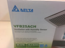 Load image into Gallery viewer, Delta Breez VFB25ACH Signature 80CFM Humidity Sensing Ceiling Bath Exhaust Fan