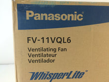 Load image into Gallery viewer, Panasonic FV-11VQL6 Deluxe 110 CFM Ceiling Bathroom Exhaust Fan with CFL Light