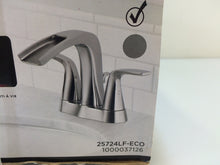 Load image into Gallery viewer, Delta Tolva 25724LF-ECO 4" Centerset 2-Handle Bathroom Faucet in Chrome